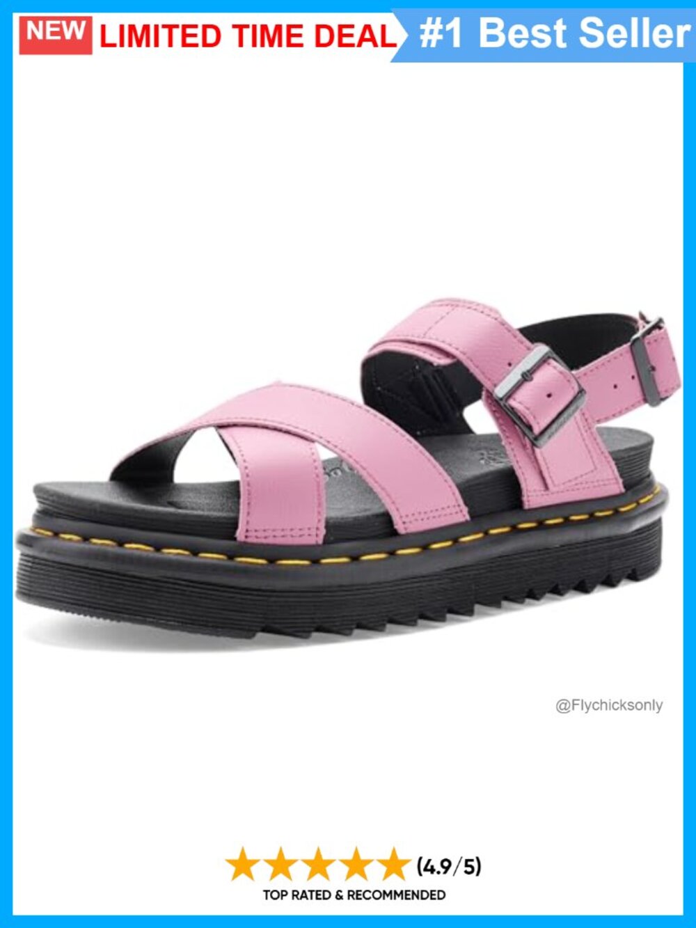 Dr. Martens Voss II Fisherman Platform Sandals Leather Buckle